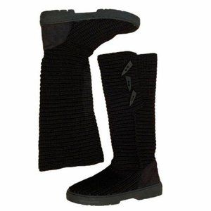 HOLLY Knitted Knee High Tall Sweater Winter Boots